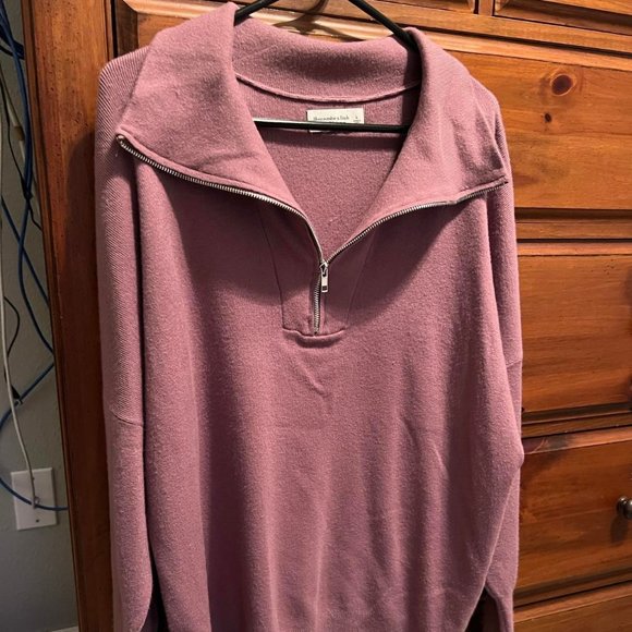 Abercrombie & Fitch Sweaters - Abercrombie & Fitch Soft Collection Zip Sweater Size Large